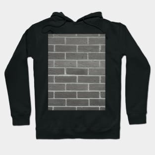 Brick Wall Black and White Photo Hoodie